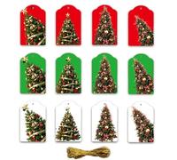 120 Grinch Christmas Gift Tags 79 feet Metallic Cord. Includes 12 Elegant Glitter foil Designs. Personalized Holiday Name Tags Written on it. Great for Party Favor Bags Wrapped Gifts and Packages.