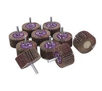 120 Grit 60mm Flap Wheel Disc Abrasive Sanding Pads For Drills 6mm Shank 10pc