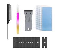 120 Hair Extension Tapes Double Sided Adhesive Glue Strips Scraper | Strong hold, skin-safe, waterproof, transparent, thin profile, firm grip, convenient applicator, neat result, travel-ready