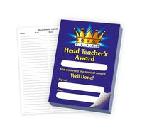 120 Head Teacher's Award Childrens Pupils Teachers School Certificates Notes Home Quick Reward Note Praisepad A6 Primary Teaching Services