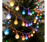 120 LED Beads, 12m/39ft Spherical String Lights, Battery Powered, Suitable for Bedroom, Party, Wedding Decorations and Other Indoor and Outdoor Christmas Decorations (Multi-Color)-Indoor Fairy Lights