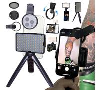 120 Led Tattoo Light Kit- with 52mm Cpl-Tripod Light-Dual Clips-Tattoo Equipment and Supplies for Tiktok Taking Tattoo Photos - Remove Photo Glare-TikTok Videos