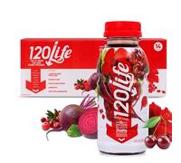 120/Life Blood Pressure Support, Beet Root Juice, Pomegranate Extract, Cranberry Juice, Tart Cherry, Hibiscus, and Magnesium (8 Fl Oz, Pack of 14) - Sugar-Free, Gluten-Free, Vegan