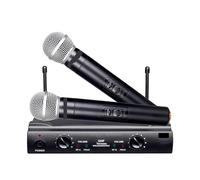 120 Meters UHF Dual Channels Wireless Microphone System For Karaoke Home System