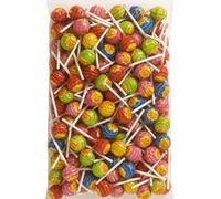 120 Mini Chupa Chups Lollipops - Assorted Flavours (Cola, Strawberry, Orange, Apple) - Homora Party Sweets with Vitamin C, Natural Colourings & Eco-Friendly Paper Sticks
