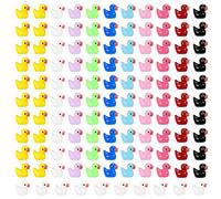 120 Mini Resin Ducks, Home Decoration Accessories, Colorful Mini Duck Ornaments, Mini Cute Resin Duck Crafts, Suitable For Aquariums, Potted Plants, Micro Garden Landscapes