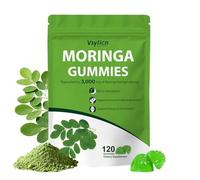 120 Moringa Gummies 3000mg | High Strength Moringa Leaf Extract | Antioxidant Supplement with Stevia | Immune Support, Energy, Hair, Skin & Joint Health | No Sugar, Vegan, Gluten-Free