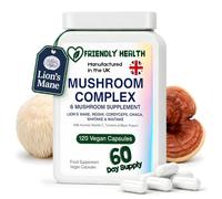 120 Mushroom Complex Capsules - Lion's Mane, Reishi & Cordyceps