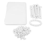 120 Nail Colors Display Book with 120 False Nail Tips, White Plastic Nail Gel Polish Display Chart Nail Art Book for Manicure Salon Studio