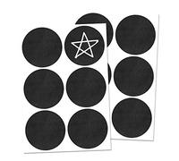 120-Pack, 5cm Round Chalkboard Sticker Labels, Reusable and Waterproof