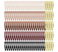 120 Pack 6 Color Snap Hair Clips | Non-Slip Snap Clips for Women & Girls | Durable Hairpins for Thick Hair, Updos, Braids & Buns | Secure Hold, Snag-Free Design