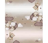120 Pack Brown Bear Baby Shower Place Cards, 3.5" x 2" Foldable We Can Bearly Wait Baby Table Tent Name Cards, Food Labels for Bear Baby Shower Birthday Party Reception Tables Placement