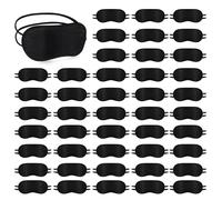 120 Pack Eye Mask Disposable Blindfolds for Games with Nose Pad Soft Eyes Cover Party Pack Sleep Eyes Masks Eye Shade Mask Women Men (Black)