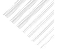 120 Pack Plastic Spiral Binding Coils Binder Binding Spirals Rings 8 Size Spiral Binding Wire Combs Spines Coils, 4:1 Pitch, 1/4 5/16 3/8 1/2 9/16 5/8 3/4 7/8 Inch (Transparent)