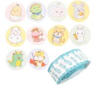 120-Pack Waterproof Round Kids Bandages with Cute Cartoon Animal Patterns, Adhesive First Aid Wound Cover for Children's Cuts, Scrapes, Boo-Boos