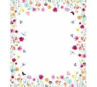 120 Pack Wildflower Place Cards, 3.5" x 2" Foldable Wildflower Table Tent Name Cards, Food Labels for Wedding, Bachelorette Party, Baby Shower, Bridal Shower Party Reception Tables Placement
