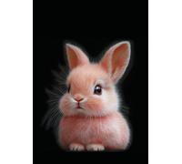 120 Page A4 Pink Cute Bunny v3 Graph Paper Notebook with 0.5 cm (0.196 in) Grid Pages: Kawaii Rabbit Journal for Notes, Math, Drawing & Journaling