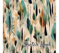 120 Page Abstract Nature-Inspired Notebook for Drawing and Creative Expression (8.5” x 8.5”)