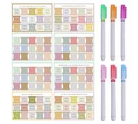 120 Pages of Bible Index Tags and 6 Pack Highlighters, Classic Label Stickers, Convenient Reading and Search Tools, Durable Waterproof Label Stickers.