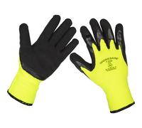 120 PAIRS Thermal Lined Superior Grip Gloves - Large - Latex Coating - Flexible Loops Multi One Size