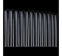 120 Pcs 5XL Full Cover Square Nail Tips Extra Long Flat Nail Tips Clear Press On False Nails Plastic Straight Nail Tips Straight Nail Extensions Tips