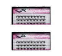 120 Pcs 8mm Individual Lashes Fanned Waterproof Cluster Lashes Extension False Eyelashes for Makeup, Eye Makeup 60 Pairs