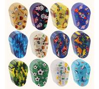 120 Pcs Adhesive Bandages for Kids - Latex Free, Cute Eye Patches for Amblyopia & Lazy Eye - Disposable, Light Blocking - 10 Styles (Active)