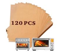 120 Pcs Air Fryer Parchment Paper Compatible with the Breville Smart Oven Air Fryer Pro BOV900BSS, Air Fryer Liners Disposable Airfryer Paper Liners for Breville smart oven air fryer pro accessories