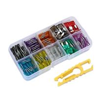 120 PCS Aluminum Alloy Automotive Fuse Kit - 12 of Each 2A 3A 5A 7.5A 10A 15A 20A 25A 30A 35A Amp Blade Fuses with Extractor & Storage Box - Car Fuses Assorted Kit for Auto RV SUV Truck Motorcycle