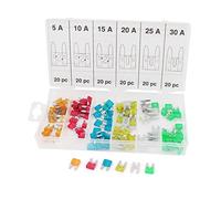 120 Pcs Auto Car Mini Blade Fuse Assortment Kit 5A 10A 15A 20A 25A 30A Protected circuits