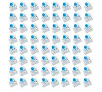 120 PCS Blue Switch Replacement 3 PIN Blue Mechanical Keyboard Dustproof Keyboard Switch, Switches Clicky Accurate Typing for Mechanical Gaming Keyboard
