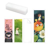 120 Pcs Bookmark Laminating Pouches, 2" x 6" Hot Laminator Sleeves, 5 Mil Bookmark Sleeves Clear Compatible with Most Pouch Laminating Machines