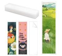 120 Pcs Bookmark Laminating Pouches, 2" x 8" Hot Laminator Sleeves, 5 Mil Bookmark Sleeves Clear Compatible with Most Pouch Laminating Machines