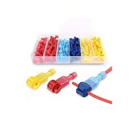 120 Pcs boxed red, blue and yellow T-type break free wiring quick connect terminal main line branch ant clamp