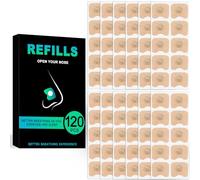 120 Pcs Breathing Nasal Strips Refill Pack, Magnetic Nose Strip Anti-Snoring Sleep Nasal Strips for Men Women, Nose Magnets Anti-Snoring Aid for Home, Travel, Hotel, Business Trip and Car