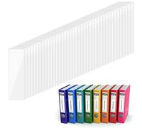 120 Pcs Clear Label Holders, Binder Labels of 1 X 3 Inch File Folder Labels Self Adhesive Pockets Clear Adhesive Pockets Holder with Top Open for Storage Bins Notebooks Boxes Label Inserts