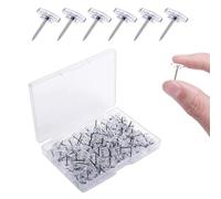 120 Pcs Clear Push Pins-Flat Head Plastic Drawing Pins with Storage Box for Wall Hangings Cork Boards Maps Posters and Photos