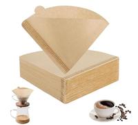 120 PCS Coffee Filter Papers Unbleached Compatible with V60 Papers 02 Disposable Filter Papers, Compatible with Dripper Coffee Makers AMD Pour Over (1-4 Cups)