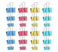 120 Pcs Colored Binder Clips, 3 Sizes Bulldog Clips, Foldback Clip, Binder Clip, Paper Stationary Clamps for Office School Home Kitchen Shops (15mm, 19mm, 25mm)
