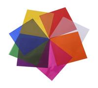 120 Pcs Colored Cellophane Sheets Cello Wrapping Paper Gift Candy Wrap Sheets Plastic Transparency Sheets for DIY Arts Crafts