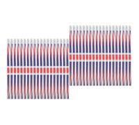 120 Pcs Colourful Flag Pencils, 19x0.7x0.7cm Wooden Office Writing Set | Festive Union Jack Motifs, round Cedar Barrels, Graphite Leads, Smooth Feel, Eraser Tips, for Worksheets and Art Class