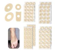 120 Pcs Corn Cushions Set, Soft Latex Foam Corn Pads for Feet in 4 Styles, Anti Friction Corn Plasters, Self Adhesive Callus Pads for Pain Relief, Reduce Foot and Heel Pain