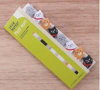 120 Pcs Cute Animal Sticky Notes Kawaii Cartoon Panda/Dog/Cat Pattern Memo Pad Self-Stick Tab for Office School Supplies Notebooks and Writing Pads (Cat)