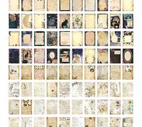 120 Pcs Deco Papers for Scrapbooking, 3.9*5.5in Vintage Decoupage Paper Junk Journal Supplies, Retro Flower Butterfly Sunflower Ephemera Paper Pack for Diary Room Decor Wall Art Collage Album (Letter)