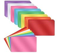 120 Pcs Dry Erase Index Cards Notecards Blank Reusable Flash Cards Sheets Game Cards Study Business Note Cards for School Office Housework Taking To Do List (Rainbow, 4×6 Inch)
