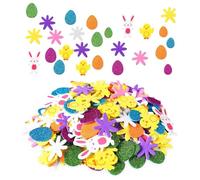 120 PCS Easter Foam Stickers for Crafts, Easter Craft Supplies Kit with Self-Adhesive Foam Stickers, Easter Arts and Crafts for Kids Adults, Easter Party Favors, Greeting Cards Home Decorations