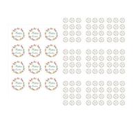 120 Pcs Easter Stickers Happy Easter Spring Flower Wreath Round Gifts Tags Stickers Party Ornament for Candy Envelope Seals Gift Bags Wrapping Party Favors and Egg Hunt Classroom Rewards