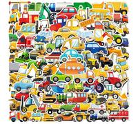 120 Pcs Engineering Vehicle Stickers for Boys Girls Children Teens,Vehicle Stickers for Laptop Water Bottles,Bicycle,Skateboard,Computer,Waterproof PVC Vinyl for Wall,Graffiti Sticker