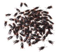 120 Pcs Fake Roaches Prank Set, Realistic Fake Cockroaches Great Way to Play a Prank, Bug Toy Funny Trick Joke Toys Plastic Bugs, Simulation Roaches for Halloween Prank, Adult Fool's Day Prank Gifts