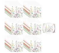 120 PCS Floral Napkins 33cm X 33cm Colorful Butterfly Flowers Patterned Serviettes Disposable Napkins Pack Soft Recycled Paper Daisy Floral Bee for Birthday Cocktail Wedding Party Decorations